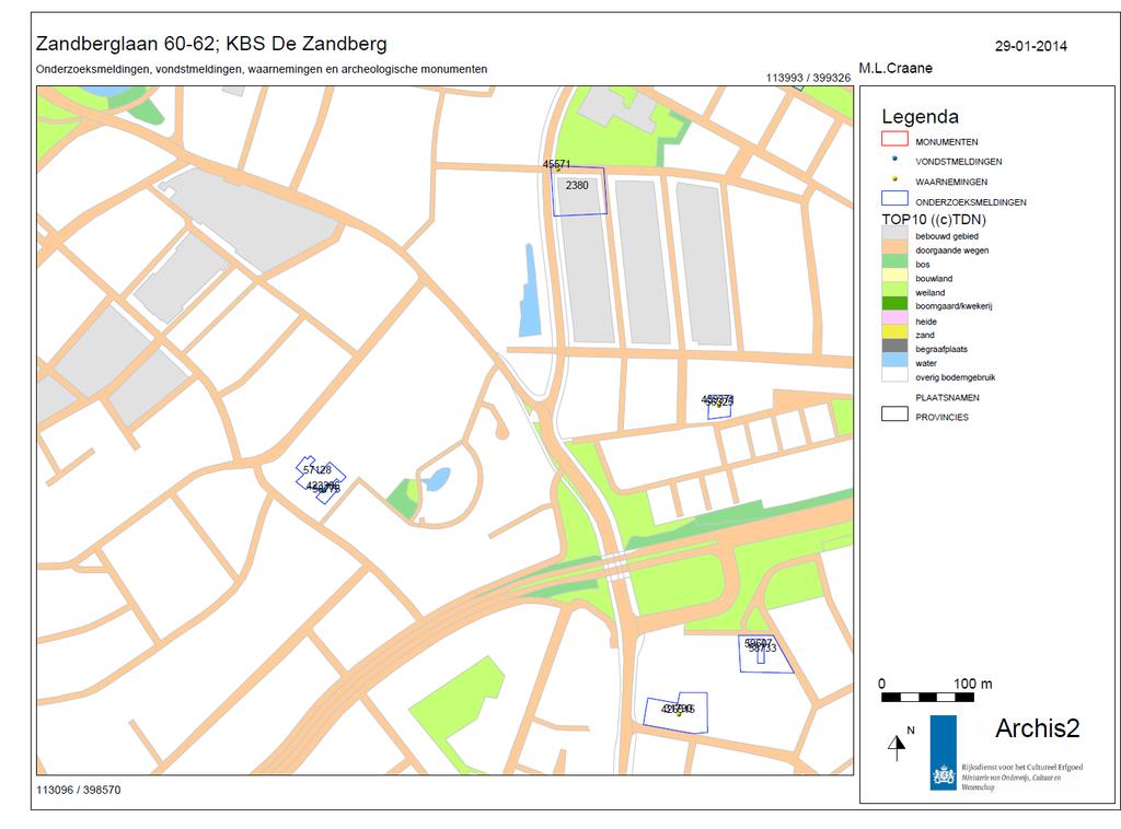 4 Archeologische achtergronden Voor zover bekend is er in de plangebieden nog geen archeologisch onderzoek uitgevoerd.