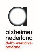 Vooraankondiging Jubileumbijeenkomst. De Alzheimer afdeling Delft-Westland-Oostland bestaat dit jaar 20 jaar.
