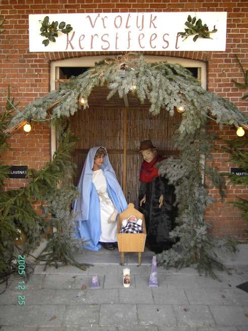 Kruisenstraatkapel of de kapel gewijd aan O.L.V. Onbevlekt Ontvangen als kerststal.