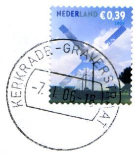 cilinderbalkstempel werd op 14 juni 2005 verstrekt. In het stempel is geen volgnummer opgenomen. Gebruiksperiode van 14 juni 2005 tot en met 8 maart 2007.