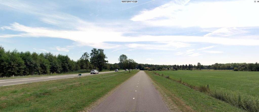 Sectie 1.5 Door het opheffen van de aansluitingen op de N35, dient het landgoed De Gunne via de achterzijde ontsloten te worden. De nieuwe route naar de N35 gaat via de Moerweg en de Dalfserweg.