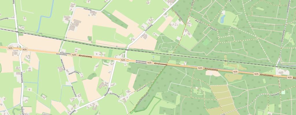 6 HAARLE-NIJVERDAL 6.1 Uitgangspunten Op het deeltraject Haarle zijn twee maatregelen uitgewerkt: het herstructureren van de kruispunten N35- Stationsweg en N35-Tunnelweg/Molenweg.