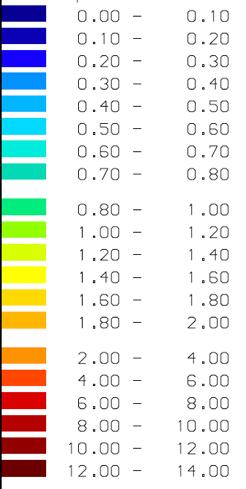 Als de nevengeul bij 200 m 3 /s juist mee stroomt is de waterdiepte in het laagste deel van Visserweert al toegenomen tot ca. 1,5 m.