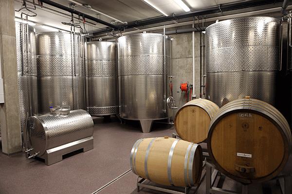 Leo Sommer produceert 85% witte wijnen in de hoger gelegen wijngaarden. Meer naar beneden staat rood. Hij koopt ook druiven bij van 3 ha.