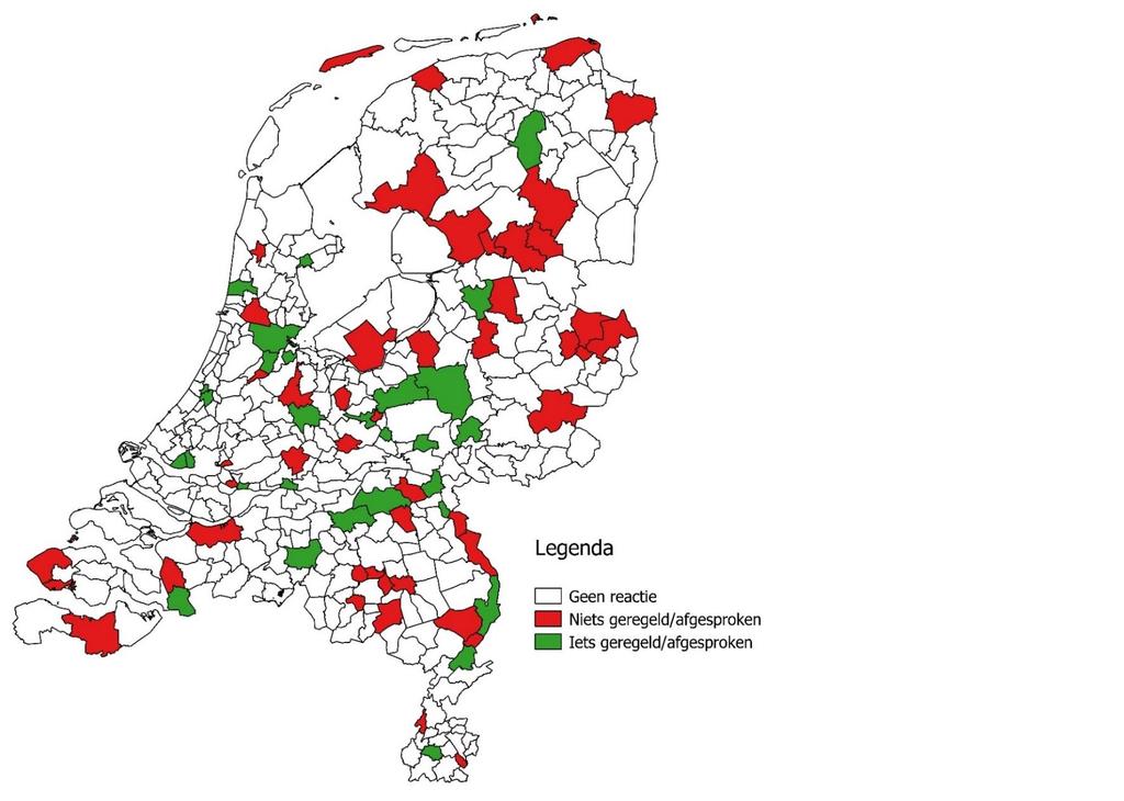 Iets geregeld (N=28) Niets geregeld (N=48) Soort afspraken/regelingen