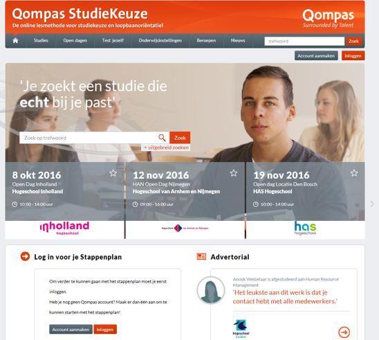 Qompas in Havo 5 Open Dagen bezoeken of een meeloopdag. Vraag 1 week van tevoren verlof & noteer bevindingen! Formulier staat op de Atrium-site.