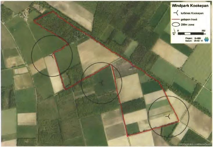 4.2 Omschrijving aanvraag Het project Windpark Kookepan betreft het plaatsen van drie turbines ten noorden van Neer in de provincie Limburg (figuur 2.1).