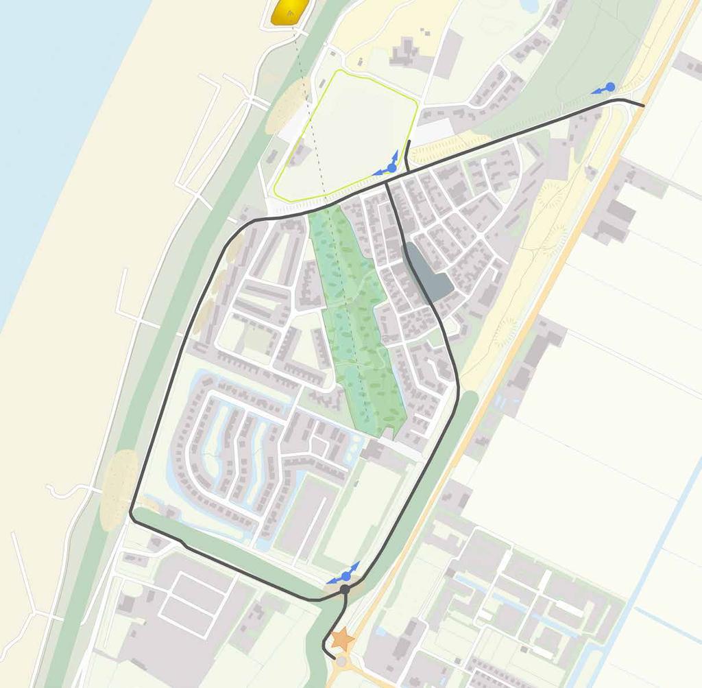 Stand van zaken In 2016 is fase 1 van de ring gerealiseerd, dit is het gedeelte vanaf het kruispunt bij de Noordzeestrand/Strandweg tot en met de Zuiderhazedwarsdijk bij de Waker.