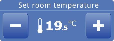 Mogelijk moet deze instelling in de loop van de dag gewijzigd worden. 4.6 De temperatuur regelen U kunt de temperatuur op een aangename stand instellen. Dit is de temperatuur bij het luhtgordijn.