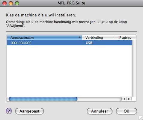 USB Maintosh Bij geruik van de USB-interfae (Ma OS X 10.4.11-10.6.