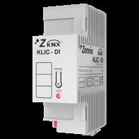 Klimaat interfaces Klimaat interfaces ZN1CL-KLIC-DI (90 x 60 x 35 mm) KLIC-DI. DAIKIN KNX interface naar industriële Daikin units. 2 modules breed.