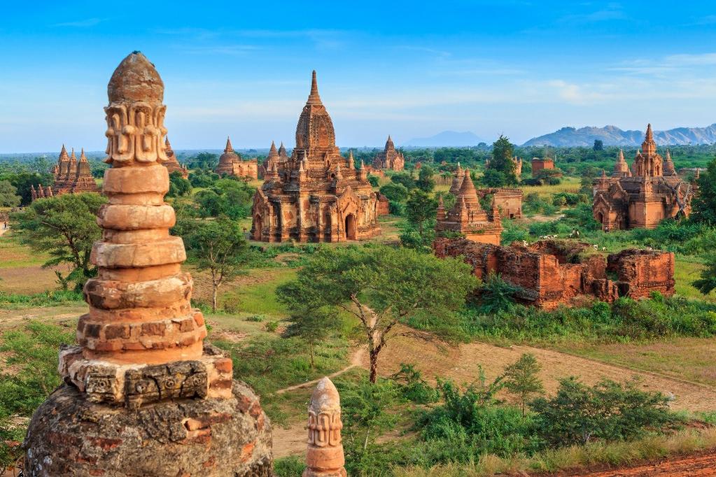 Bagan is het archeologische hoogtepunt van deze reis. Bagan is voor Myanmar wat Ankor is voor Cambodja.