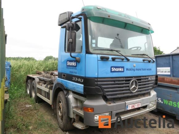 ID : 742-033 Hookloader vrachtwagen Mercedes Actros 3340 K / 9.0 (2001-610.164 km) Merknaam : Mercedes Benz Model : Actros 3340 K/9.