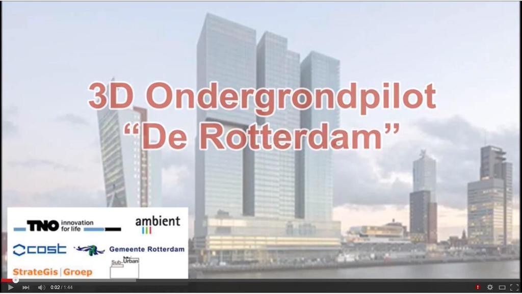 Zie hieronder screenshot video: 3D Ondergrondpilot De Rotterdam :