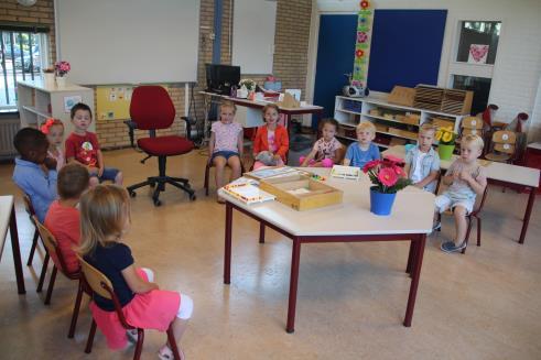 En dan kunnen de kinderen nog ongeveer 10 minuten met het spel doorgaan. De spelletjes staan klaar op de tafels.