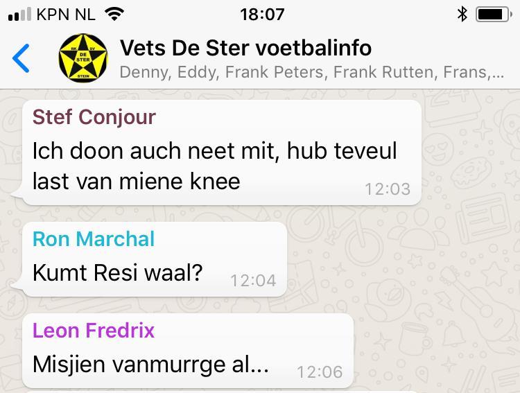 aafmeldingen leidden d r toe dat Willem Thewissen en de sjriever van dit sjtuk op vriedigmiddig en vriedigoavend druk in de