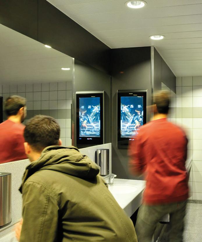 AERO DIGITAL Voorbij de grenzen Netwerk 96 schermen, 2 weken 100% dekking op Brussels Airport Share of Voice van 20%, maximum 5