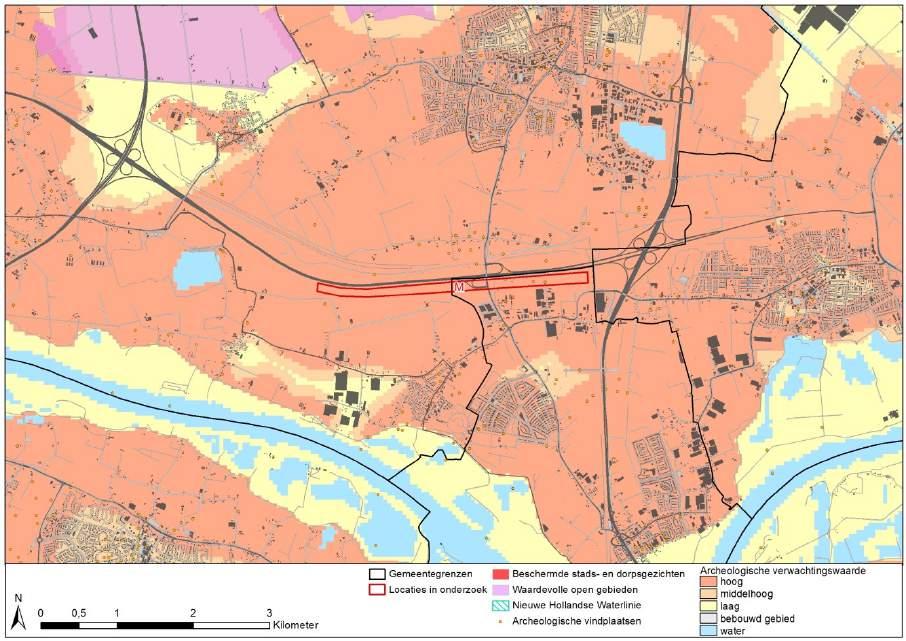 Ten noorden/noordwesten van de locatie liggen twee waardevolle open gebieden op ongeveer 2,5 kilometer afstand en verder.