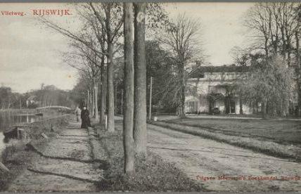Afb. 8 Oprijlaan naar Vredenoord circa 1900. Beeldbank Rijswijk, fotonummer 3670. landschapsarchitect J.D. Zocher sr.