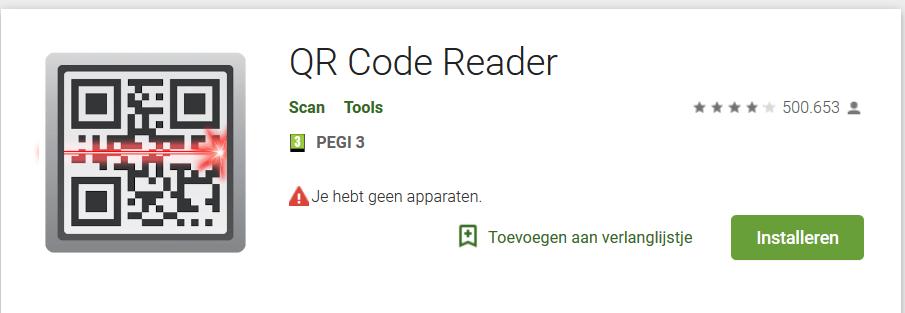 QR Code scannen met je camera Een QR code is een vierkante barcode die je kunt scannen met je smartphone of tablet.