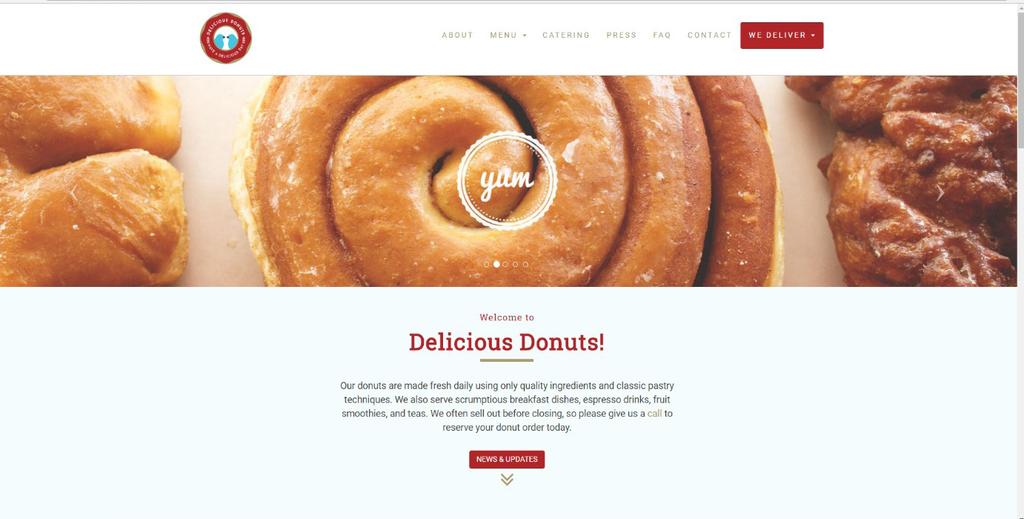 1.3.1.2 Delicious Donuts Positief: - Er is ook een optie om drankjes te bestellen. - Je kan er ontbijt bestellen. - Interactieve vragen. - Kleuren tekst past bij vormgeving.