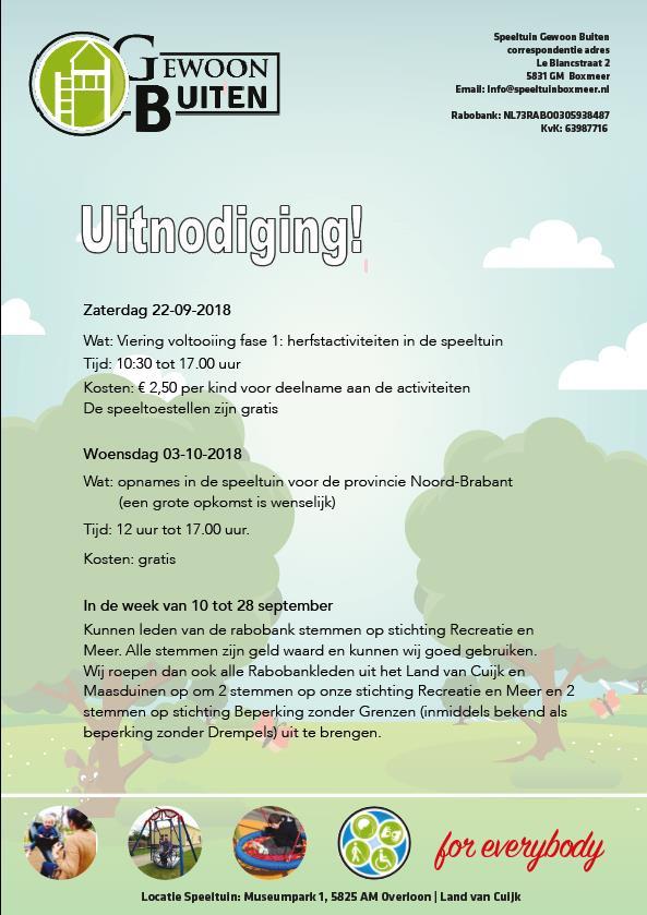 Op 3 oktober zullen er een tiental kinderworkshops zijn van 14 tot 16 uur Jac de Cock uit Stevensbeek zal aandacht besteden aan Creatieve natuurworkshops Indianen praatstok maken Indianen krachtstok