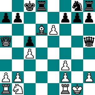 Stelling na 17.Lxd6? 17...Txd6 18.Pd2 Txe6 19.Tfe1 Tg6+ Het ziet er gevaarlijk uit voor wit. Ik droomde al van een mataanval, maar het blijkt mee te vallen. 20.Kh1 Pf6 21.