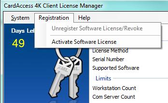 In het vorige scherm zien we dat de licentie maar 49 dagen geldig is omdat we hier een demo licentie gebruiken. Dit scherm toont de gegevens van de licentie.