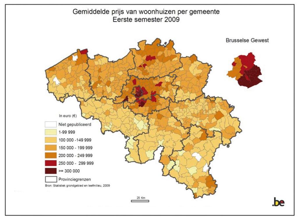 Flemish Brabant: the urban network threatened? high urbanisation => quality of life?