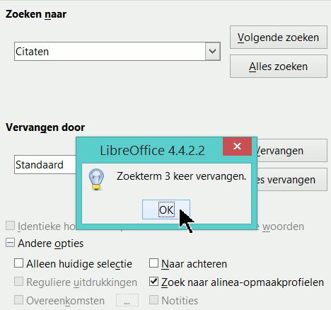 En vervolgens heeft Cees weer in de oude versie zitten typen. Eerst had ik daar stress van, maar toen herinnerde ik me iets: menu > bewerken > document Waar moeten de voetnoten komen? vergelijken.