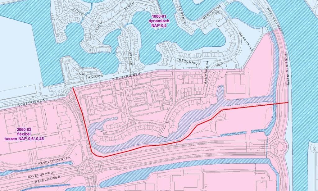 11 Bijstelling verandering type grenscorrectie omschrijving Locatie 1: De stuw Marinapark (projectplan 10.