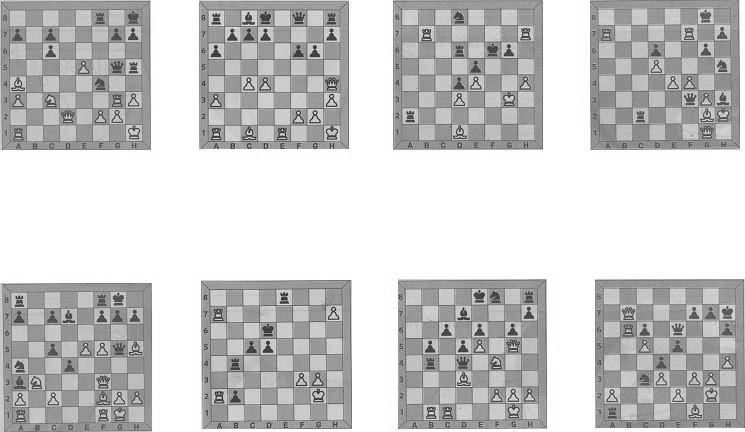 S C H A A K M A SCHAAKPROBLEMEN 1 /m 4 voor beginners en 5 /m 8 voor gevorderden. 1. Zwar aan ze zal een 2. Wi heef een hele goede moeen doen, welke? Serke ze, welke?