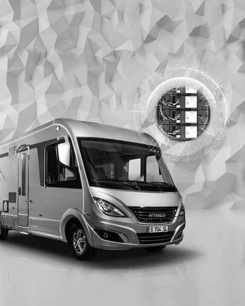 Standaard uitvoering HYMER DuoMobil 634 Basis Fiat Ducato Maxi Multijet 110 KW/ 150 PK, Euro 6 AL-KO chassis Speciaal-spiraalveer voor vooras Airbag voor bestuurder en bijrijder ABS (anti blokkeer