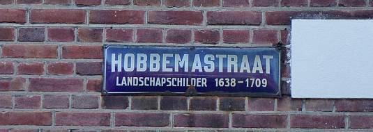 Meindert Hobbema werd geboren te Amsterdam en aldaar gedoopt op 31 oktober 1638. Hij was de leerling en vriend van de landschapsschilder Jacob van Ruysdael (> Ruysdaelstraat).