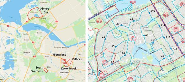 6 Almere, Amersfoort en Soest: gescheiden riolering (foutaansluitingen) In Almere, Amersfoort en Soest is de invloed van gescheiden riolering op de aanwezigheid van resistente bacteriën in het
