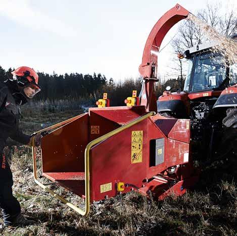 TP 250 PTO VOOR GROTERE EN VEELEISENDERE TAKEN De TP 250 PTO is een krachtige versnipperaar die de gebruiker een hoge capaciteit,