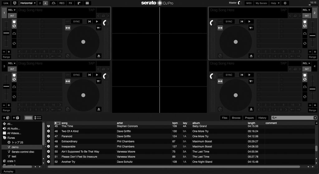 Afspelen van muziek via Serato DJ Pro Starten van Serato DJ Pro Deze handleiding bestaat voornamelijk uit de uitleggingen van functies van dit apparaat als hardware.