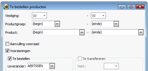 De producten worden altijd (door)besteld, ook al is er genoeg in voorraad om het gevraagde materiaal toe te wijzen.