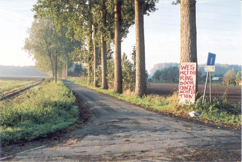 De geplande ringweg Een ringweg is geen optie: Kwaliteitsvol woongebied Schaars landbouwgebied