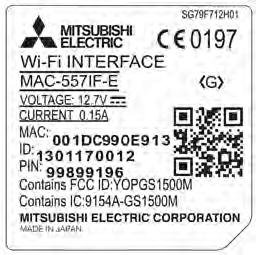 MELCloud 2.3 Installatie registreren Toestelregistratie Aanwijzing Om een warmtepomp bij MELCloud te registreren, heeft u een Mitsubishi Electric WiFi-adapter MAC-557IF-E nodig.