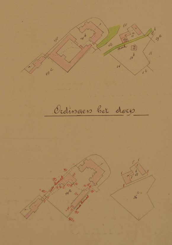 Aron rapport 245 Ordingen, Kasteel van Ordingen (Ordingen-Dorp 50) 5 Het laat-classicistisch kasteel werd in de tweede helft van de 19 de eeuw vervangen door het huidige, neorenaissance kasteel,