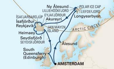 com GROENLAND, IJSLAND, SCHOTLAND EN SHETLAND-EILANDEN IJSLAND, FJORDEN&GROENLAND 20 nachten rondreis Rotterdam 18-08-2019 De hoogtepunten van deze cruise zijn: de