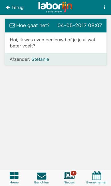 Neem je even contact op om te