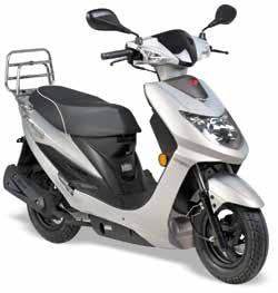 Kymco bagagedragers Naast een bagage/klapdrager voor deze VP50