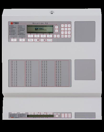 De brandmeldcentrale Solution F2 Solution F2 in B2 behuizing (B01090-00) Het concept De serie Solution F2 brandmeldcentrales is een nieuwe generatie ultramoderne brandmeldcentrales voor kleine en