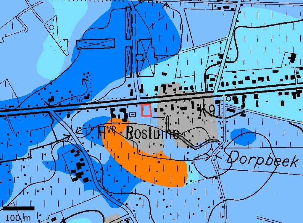 2.3. Bodemkundige situering Figuur 5: Projectgebied (rood) op de bodemkaart (giswest.be) Sijsele ligt in de zandstreek net ten zuiden van de grens met de polders.