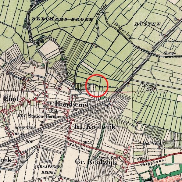 Situatie rond 1910 (bron: topotijdreis.nl) Situatie rond 1940 (bron: topotijdreis.nl) Situatie rond 1960 (bron: topotijdreis.nl) Situatie rond 2015 (bron: topotijdreis.