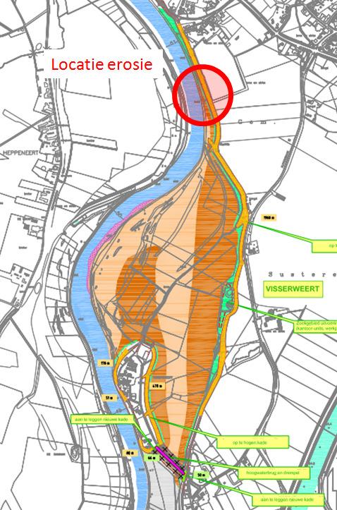 1 INLEIDING 1.1 Aanleiding In oktober 2016 is het Consortium Grensmaas (CG) gestart met de rivierverruiming en de weerdverlaging op de locatie Visserweert.