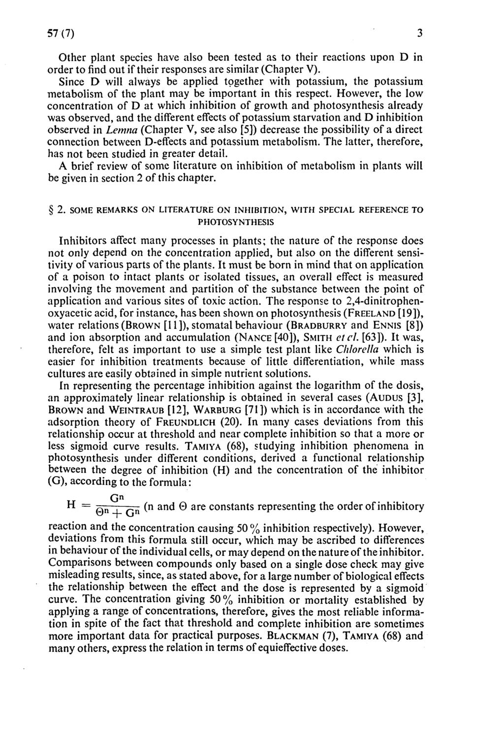 57(7) 3 Other plant species have als been tested as t their reactins upn D in rder t find ut if their respnses are similar (Chapter V).