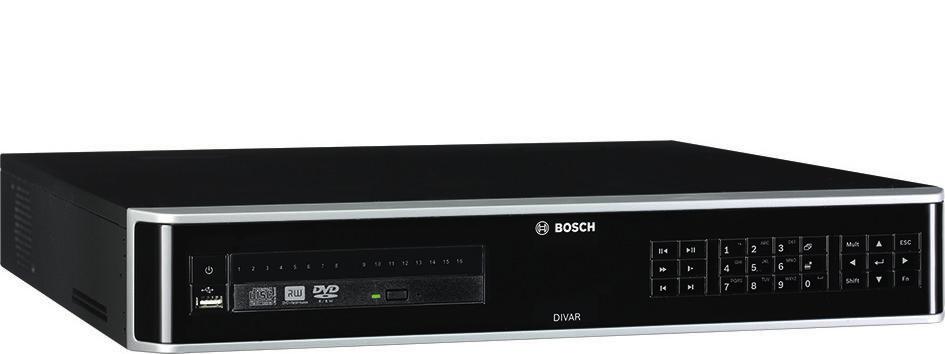 Video DIVAR hybrid 5000 recorder DIVAR hybrid 5000 recorder www.boschsecrity.com APP H.